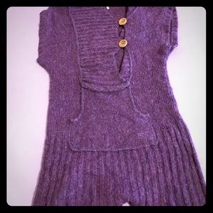 Free people sweater dress with hoodie